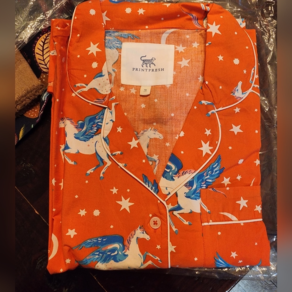 NWT Printfresh Moon Flight Long Sleeve Top
